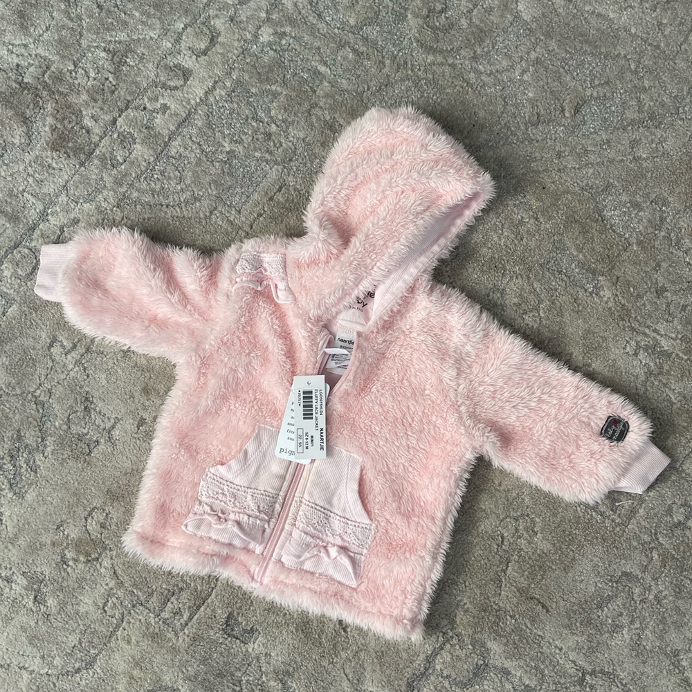 NWT Naartije fuzzy jacket 6-12mo